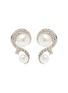 Main View - Click To Enlarge - YOKO LONDON - Trend Diamond Cultured Pearl 18K White Gold Earrings