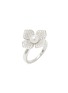 Main View - Click To Enlarge - YOKO LONDON - Petal Diamond Cultured Pearl 18K White Gold Ring — EU 54