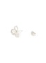 Detail View - Click To Enlarge - YOKO LONDON - Petal Diamond Cultured Pearl 18K White Gold Stud Earrings