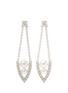 Main View - Click To Enlarge - YOKO LONDON - Sleek Diamond Cultured Pearl 18K White Gold Drop Earrings