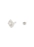 Detail View - Click To Enlarge - YOKO LONDON - Petal Diamond Cultured Pearl 18K White Gold Stud Earrings