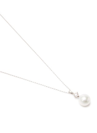 Detail View - Click To Enlarge - YOKO LONDON - Classic Diamond Cultured Pearl 18K White Gold Pendant Necklace