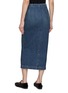 Back View - Click To Enlarge - KHAITE - Ruly Denim Pencil Skirt