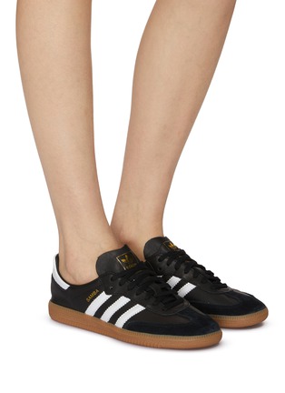 Figure View - Click To Enlarge - ADIDAS - Samba Decon Leather Low Top Sneakers