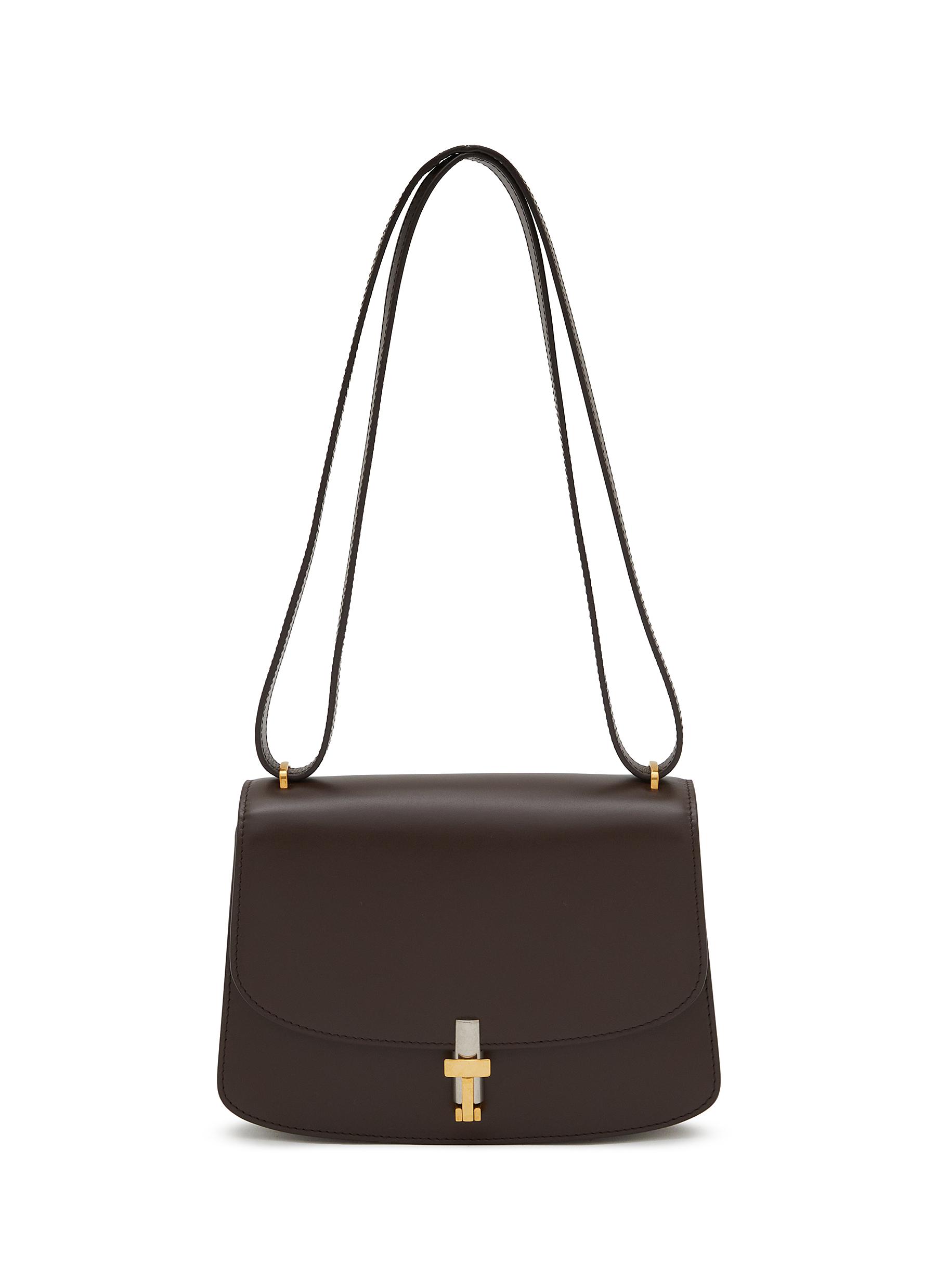 THE ROW | Sofia 8.75 Leather Shoulder Bag | BROWN | Women | Lane Crawford