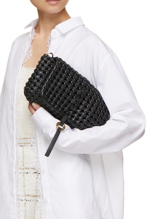 Front View - Click To Enlarge - THEMOIRÈ - Asteri Knots Vegan Leather Crossbody Bag