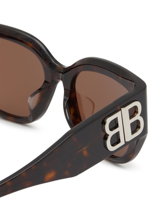 Detail View - Click To Enlarge - BALENCIAGA - BB Logo Acetate Square Sunglasses