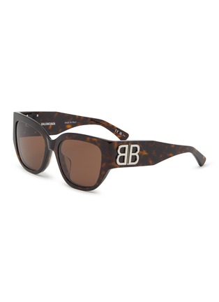 Main View - Click To Enlarge - BALENCIAGA - BB Logo Acetate Square Sunglasses