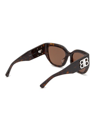 Figure View - Click To Enlarge - BALENCIAGA - BB Logo Acetate Square Sunglasses