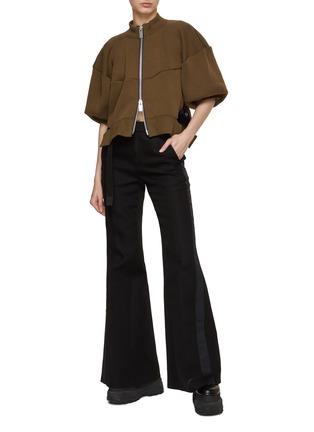 Figure View - Click To Enlarge - SACAI - Tux Stripe Flared Pants