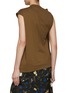 Back View - Click To Enlarge - SACAI - Asymmetrical Sleeve Front Pocket Jersey T-Shirt
