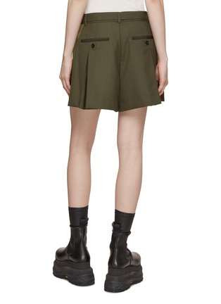 Back View - Click To Enlarge - SACAI - Pleated Belted Tailored Shorts