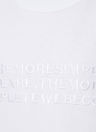  - SACAI - Embroidered Words T-Shirt