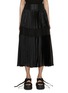 Main View - Click To Enlarge - SACAI - Sheer Insert Pleated Skirt