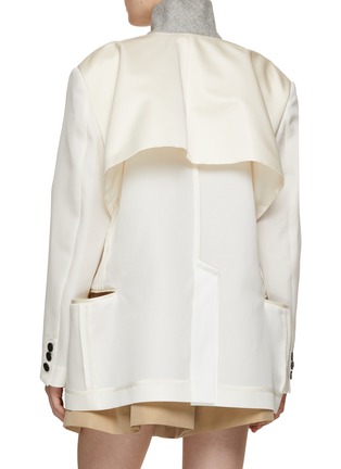 Back View - Click To Enlarge - SACAI - Cut Out Blazer Jacket