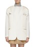 Main View - Click To Enlarge - SACAI - Cut Out Blazer Jacket