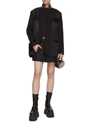 Figure View - Click To Enlarge - SACAI - Cut Out Blazer Jacket