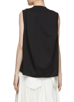 Back View - Click To Enlarge - SACAI - Shoulder Fold Jersey Tank