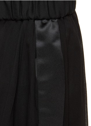 - SACAI - Asymmetrical Sheer Silk Chiffon Skirt
