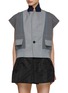 Main View - Click To Enlarge - SACAI - Glen Check Capsleeve Vest