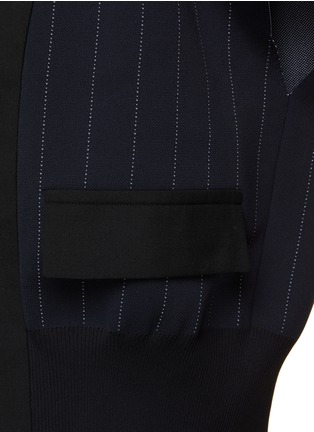  - SACAI - Cap Sleeve Chalk Stripe Vest