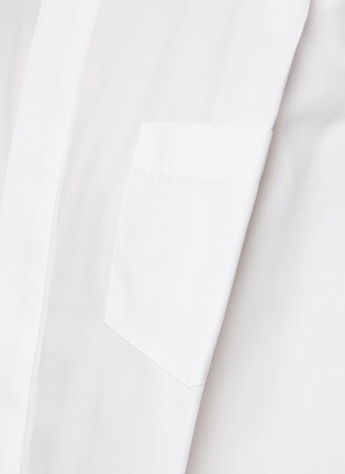  - SACAI - Shoulder Fold Cotton Poplin Shirt Dress