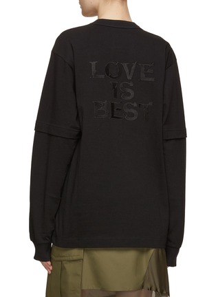 Back View - Click To Enlarge - SACAI - Love Is Best Embroidered T-Shirt