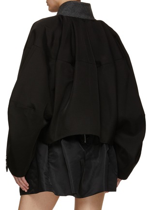 Back View - Click To Enlarge - SACAI - Structured Silk Cotton Short Jacket