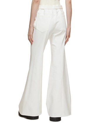 Back View - Click To Enlarge - SACAI - Belted Flared Leg Jeans