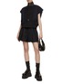 Figure View - Click To Enlarge - SACAI - Belted Chalk Stripe Shorts