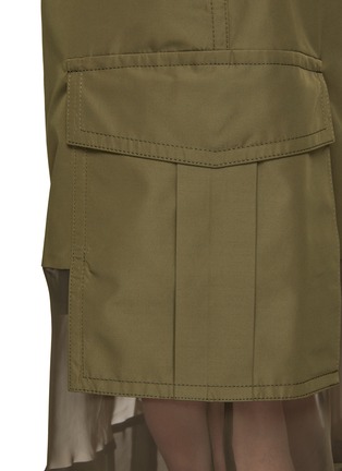  - SACAI - Asymmetrical Sheer Chiffon Panel Skirt