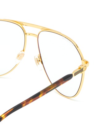 Detail View - Click To Enlarge - GUCCI - Metal Pilot Glasses