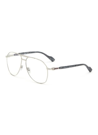 Main View - Click To Enlarge - GUCCI - Metal Pilot Glasses