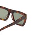 Detail View - Click To Enlarge - SAINT LAURENT - Tortoiseshell-effect Acetate Geometric Sunglasses