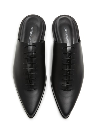 Detail View - Click To Enlarge - ANN DEMEULEMEESTER - River Leather Mules