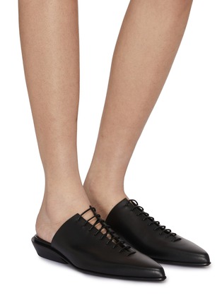 Figure View - Click To Enlarge - ANN DEMEULEMEESTER - River Leather Mules