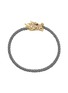 Main View - Click To Enlarge - YICI ZHAO ART & JEWELS - Zodiac Dragon Head 18K Yellow Gold Diamond Tourmaline Cord Bracelet