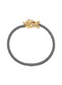 Main View - Click To Enlarge - YICI ZHAO ART & JEWELS - Zodiac Dragon Head 18K Yellow Gold Diamond Tourmaline Cord Bracelet