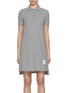 Main View - Click To Enlarge - THOM BROWNE  - Stripe Trim Cotton Polo Dress