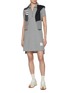 Figure View - Click To Enlarge - THOM BROWNE  - Stripe Trim Cotton Polo Dress