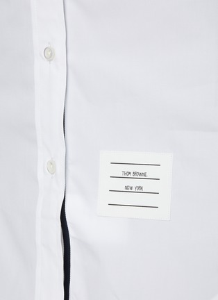  - THOM BROWNE - Classic Point Collar Cotton Shirt