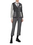 Figure View - Click To Enlarge - THOM BROWNE  - Classic Point Collar Cotton Shirt