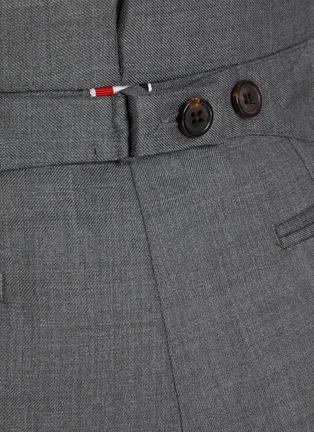  - THOM BROWNE  - Classic Backstrap Cropped Wool Trousers