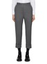 Main View - Click To Enlarge - THOM BROWNE - Classic Backstrap Cropped Wool Trousers