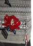  - THOM BROWNE  - Fair Isle Rose Embroidery Wool Cardigan