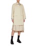 Figure View - Click To Enlarge - THOM BROWNE  - Waterproof Cotton Raincoat