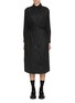 Main View - Click To Enlarge - THOM BROWNE  - Belted Silk Cashmere Shirt Dress