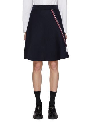 Main View - Click To Enlarge - THOM BROWNE  - RWB Stripe Cotton Skirt