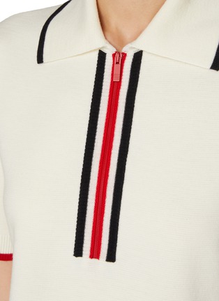  - THOM BROWNE  - Milano Sitch Wool Polo Shirt