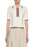 Main View - Click To Enlarge - THOM BROWNE  - Milano Sitch Wool Polo Shirt